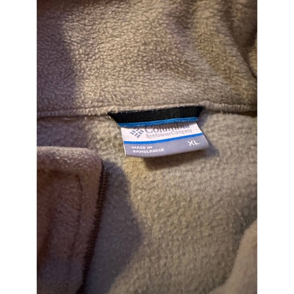 Columbia Sportswear Steen's Mountain Vest Mens XL Gray Full Zip Logo Embroidered - Picture 2 of 6